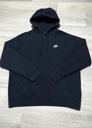 Мужское чёрное худи nike , размер l .