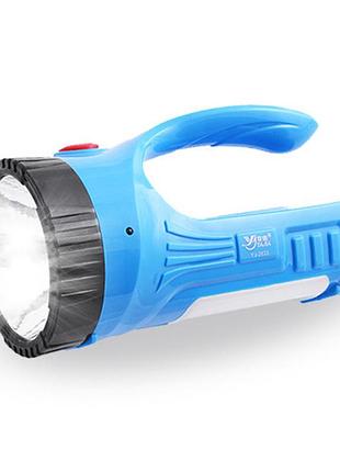 Фонарь переносной luxury 2833, 1w+12led, встр. аккумулятор, зу 220v