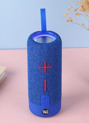 Bluetooth-колонка tg619c с rgb подсветкой, speakerphone, радио, blue