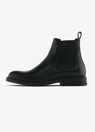 Кожаные ботинки челси massimo dutti (оригинал), 39