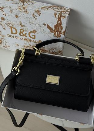 Сумка dolce&gabbana sicily - premium черный 19сm есть