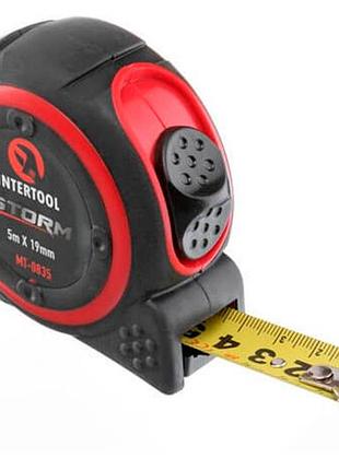 Рулетка intertool 5 м x 16 мм storm (mt-0835)