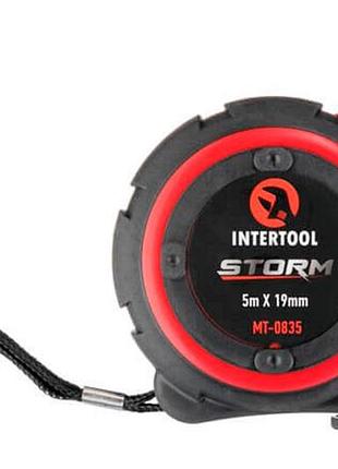 Рулетка intertool 5 м x 16 мм storm (mt-0835) 2
