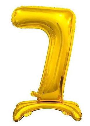 Шарик фольгированный цифра "7" напольный 80 см