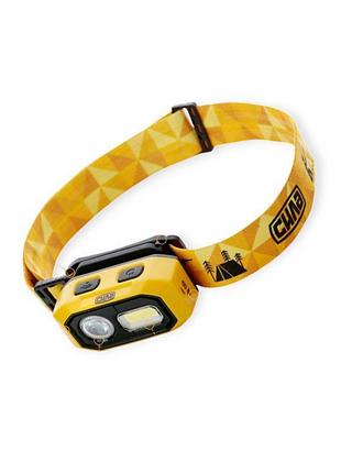 Ліхтарик діодний налобний сов+osram led, акб 0.5ач,5 режим,зарядка usb,магніт,індик,сенсор сила