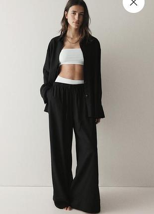 Брюки h&m з 30% льон 2