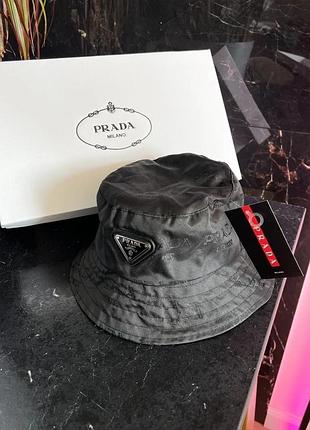 Брендова панама унісекс prada чорна