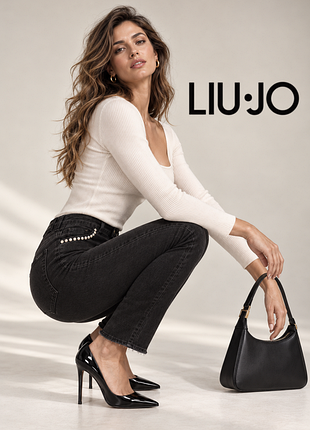 Liu jo итальянские черные джинсы стрейч с хорошей посадкой
