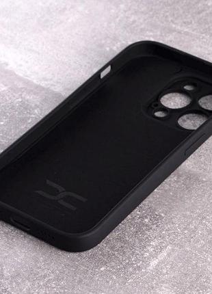 Силіконовий чохол soft silicone case для iphone 14 pro (без лого) чорний 2
