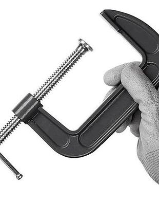 Струбцина g-тип intertool 4" 100 мм (ht-6016) 3