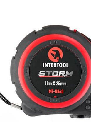 Рулетка intertool 10 м x 25 мм storm (mt-0840) 2