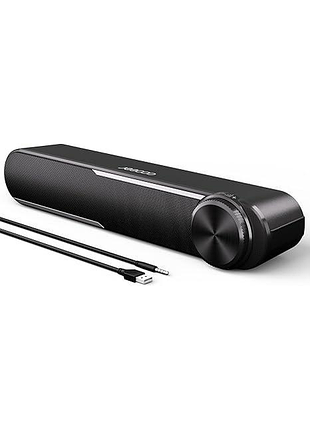 Проводна компьютерная колонка jeecoo mini speaker bar a30 звуковая панель для монитора 10 вт