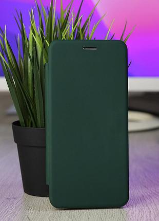 Чохол-книга 360 для xiaomi redmi 10 prime matte темно-зелений