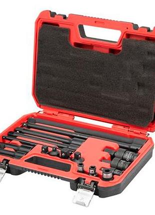 Набор переходников и удлинителей ударных intertool-storm 1/4" x 3/8" x 1/2" x 18ед (et-8513)