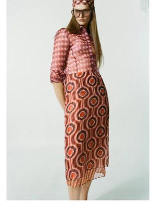 Юбка органза zara 2