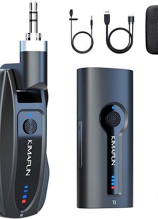 Бездротова мікрофонна система kimafun wireless microphone km-g70 петличний мікрофон із приймачем
