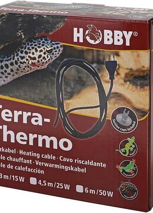 Нагревательный кабель 3 м 15 вт hobby водонепроницаемый нагревательный кабель для террариумов