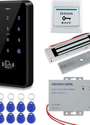 Комплект контроля доступа для установки на двери hfengkit access control qt-ty5001 электронный замок с сенсорной панелью