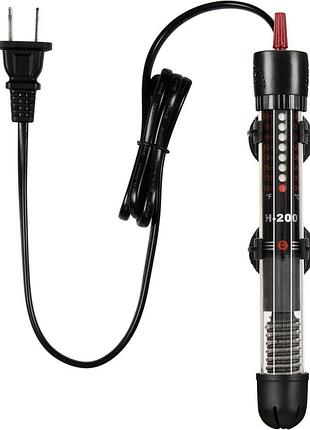 Акваріумний нагрівач 100 вт seven master aquarium heater h-200 заглибний нагрівач для акваріумів
