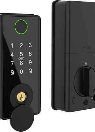 Дверний замок 30-65 мм smart lock 2404c розумний дверний замок з відбитком пальця й безконтактним доступом
