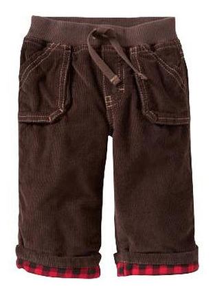 Брюки мальчишку old navy на 18-24 месяца микровельвет теплые