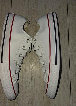 Кожаные кеды converse 4