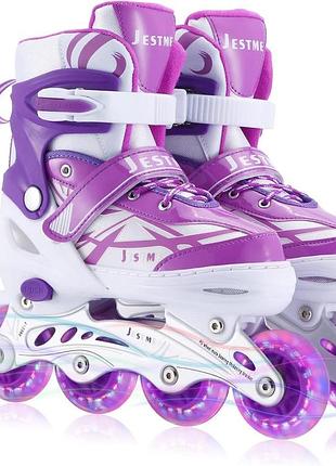 Роликові ковзани estme kids inline skates регульовані роликові ковзани для дівчаток і хлопчиків розміру s