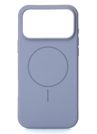 Силіконовий чохол slim ring soft з підтримкою magsafe для iphone 17 pro storm blue