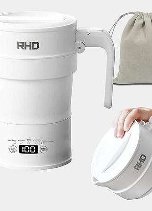 Складной электрический чайник rhd portable folding electric kettle xm-fk100 электрочайник силиконовый 0.7 л