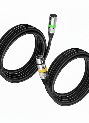 2 шт. мікрофонний кабель 5 м xlr wecan cable кабель із 3-контактним роз'ємом xlr для мікрофонів
