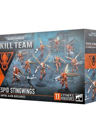 11 шт. набор миниатюр kill team t'au empire vespid stingwings фигурки для настольной игры warhammer 40,000 kill team