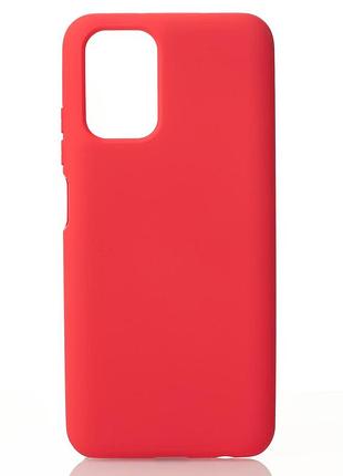 Силиконовый чехол soft silicone case для xiaomi redmi note 10/ note 10s (без лого) малиновый