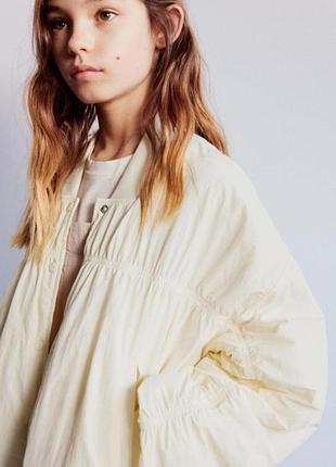 Куртка бомбер оверсайз для девочки zara