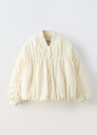 Куртка бомбер оверсайз для девочки zara 2