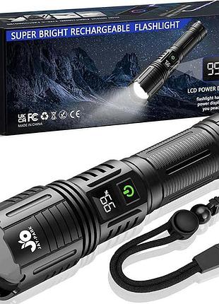 Ручной фонарик jay-park f88 led rechargeable flashlight тактический фонарик 10000 лм, светодиодный фонарик