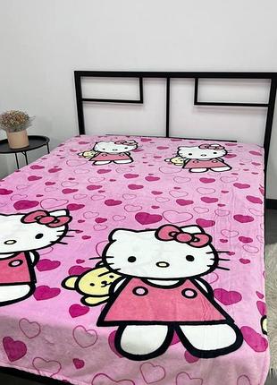 Плед велсофт дитячий 150х200 hello kitty хелоу кітті 2