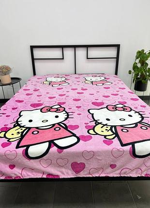 Плед велсофт дитячий 150х200 hello kitty хелоу кітті 4