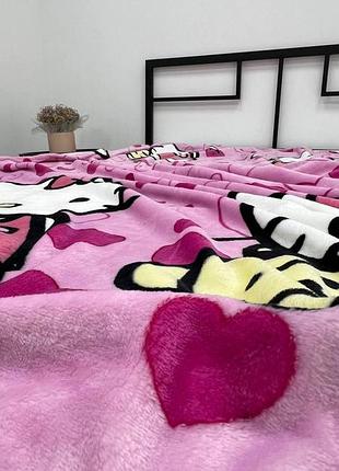 Плед велсофт дитячий 150х200 hello kitty хелоу кітті 5