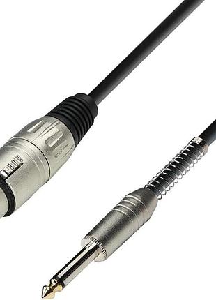 Микрофонный кабель adam hall cable k3m230 3 star series качественный кабель xlr female на 6,3 мм jack