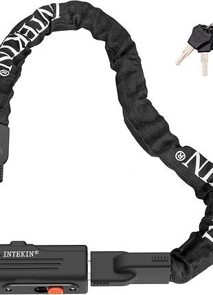 Велосипедный цепной замок intekin bike chain lock 70 см усиленный противоугонный замок