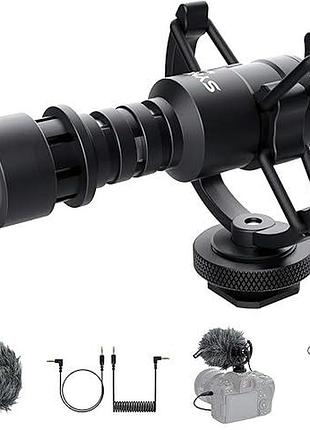 Внешний микрофон для камер synco microphone micm1s видеомикрофон с креплением и ветрозащитой для фотоаппаратов