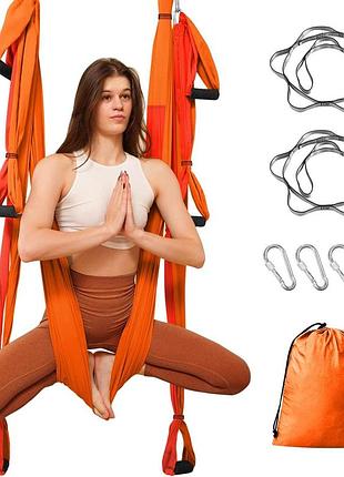 Гамак для повітряної йоги до 300 кг leogreen aerial yoga інструмент для практики повітряної йоги та вправ