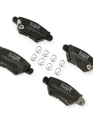 Колодки тормозные opel astra f, g, zafira a, b задние (система bosch) hart