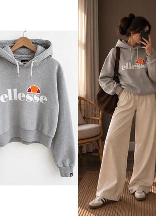 Тепле худі ellesse на флісі з капюшоном