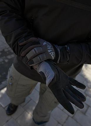 Перчатки helikon range tactical black/shadow grey 3
