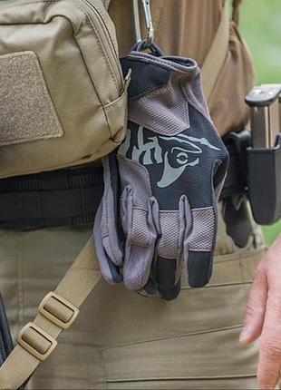 Перчатки helikon range tactical black/shadow grey 8