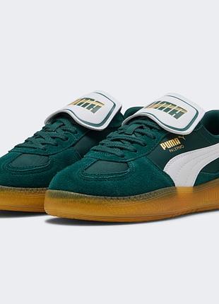Кеди puma palermo зелені з язичком (білі і зелені), 38.5р