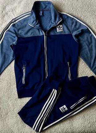 Мужской спортивный костюм adidas originals (xl), темно-синий