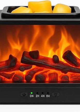Восковий нагрівач flame fireplace wax melt warmer електричний восковий нагрівач у формі каміна