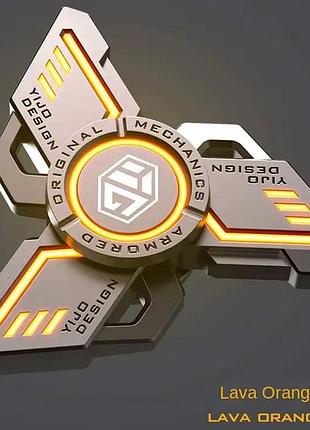 Edc фіджет іграшка yijoo спінер дзиґа 2в1 вортекс fidget toy антістрес (жовтий)
